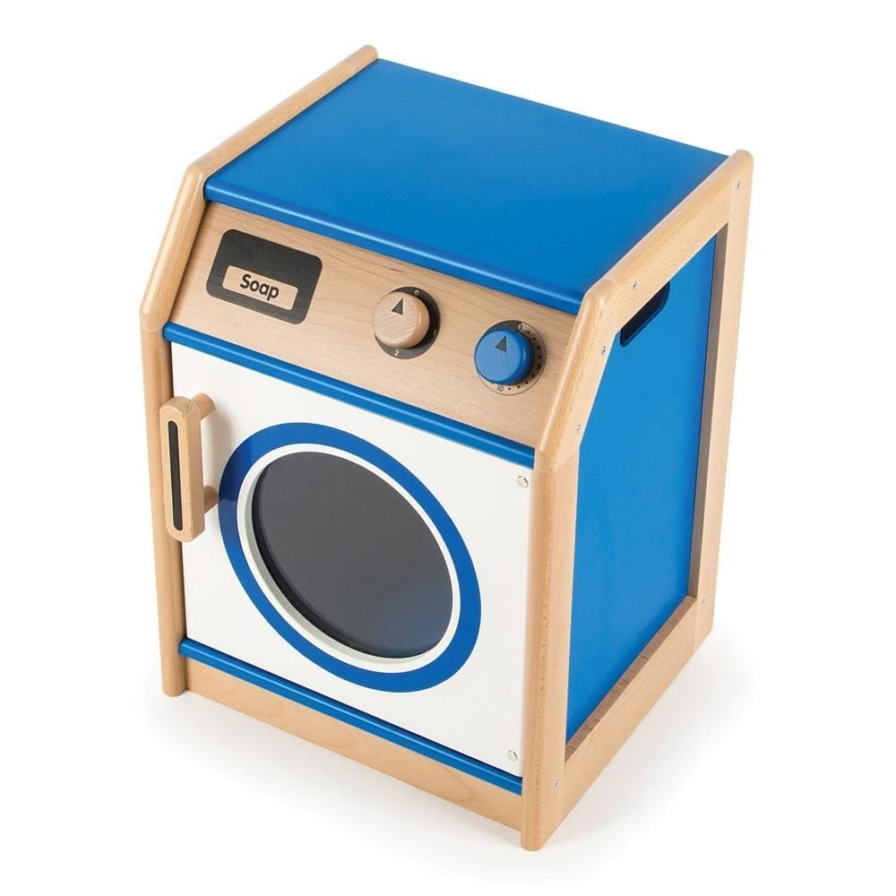 Play Kitchen Colourful Wooden Washing Machine-Calmer Classrooms,Dropship,Helps With,Imaginative Play,Kitchens & Shops & School,Life Skills,Play Kitchen,Role Play,Tidlo Toys,Wooden Toys-Learning SPACE