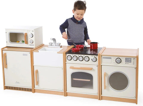 Play Kitchen Natural Wooden Education Cooker-Dropship,Gifts For 2-3 Years Old,Imaginative Play,Kitchens & Shops & School,Play Kitchen,Role Play,Stock,Tidlo Toys,Wooden Toys-Learning SPACE