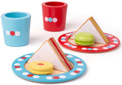 Play Kitchen - Tea Time - Play Food-Bigjigs Toys, Calmer Classrooms, Discontinued, Feeding Skills, Gifts For 2-3 Years Old, Helps With, Imaginative Play, Kitchens & Shops & School, Play Food, Play Kitchen Accessories, Stock-Learning SPACE