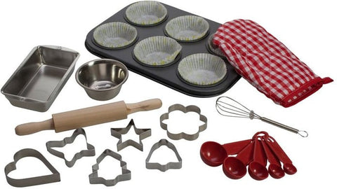 Play Kitchen - Young Chefs Baking Set-Bigjigs Toys,Gifts For 2-3 Years Old,Gifts for 5-7 Years Old,Imaginative Play,Kitchens & Shops & School,Play Kitchen Accessories,Role Play,SCOTEXCEL,Stock-Learning SPACE