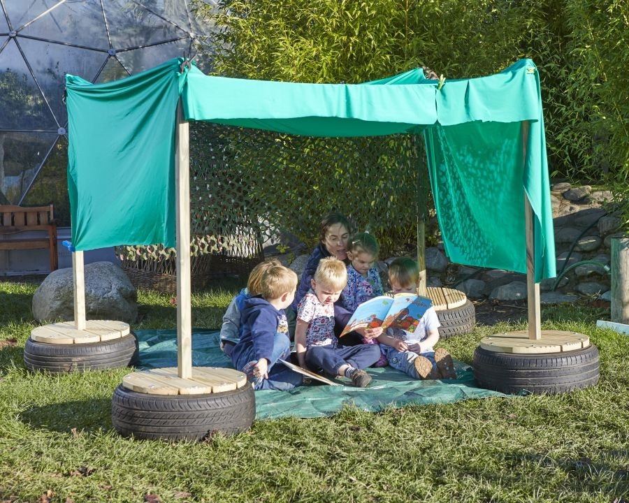 PlayBuild Tyre Stands (4Pk)-Cosy Direct,Den Accessories,Den Making Materials,Forest School & Outdoor Garden Equipment,Outdoor Classroom,Outdoor Furniture,Outdoor Play,Sensory Dens-Learning SPACE