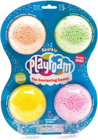 Playfoam® Sparkle 4-Pack-Art Materials,Arts & Crafts,Craft Activities & Kits,Early Arts & Crafts,Glitter,Learning Resources,Messy Play,Primary Arts & Crafts,Stock-Learning SPACE