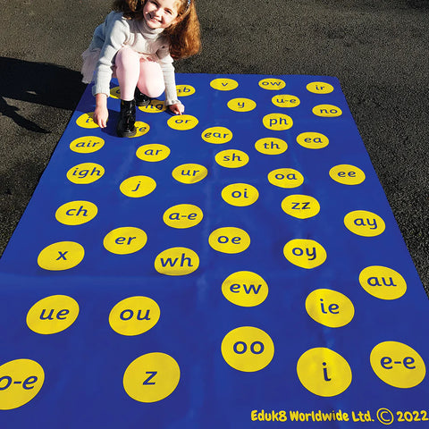 Playing with Phonics Mat-Classroom Resources,Dyslexia,Educational Play,EDUK8,Indoor,Learn Alphabet & Phonics,Learning Resources,Outdoor Play,Spelling Games & Grammar Activities-Learning SPACE