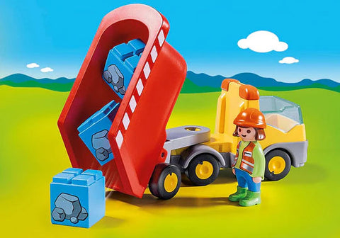 Playmobil® 1.2.3 Recycling Truck-Baby & Toddler Gifts,Cars & Transport,Games & Toys,Gifts For 1 Year Olds,Gifts For 3-5 Years Old,Imaginative Play,Playmobil,Small World-Learning SPACE