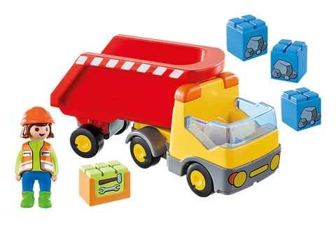 Playmobil® 1.2.3 Recycling Truck-Baby & Toddler Gifts,Cars & Transport,Games & Toys,Gifts For 1 Year Olds,Gifts For 3-5 Years Old,Imaginative Play,Playmobil,Small World-Learning SPACE