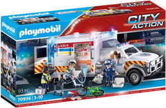 Playmobil® Ambulance with Lights and Sound-Cars & Transport, Fire. Police & Hospital, Games & Toys, Gifts for 5-7 Years Old, Imaginative Play, Playmobil, Primary Games & Toys, Small World-Learning SPACE