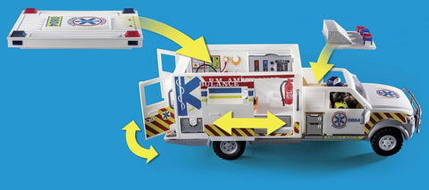 Playmobil Ambulance with Lights and Sound Exciting Rescue Toy