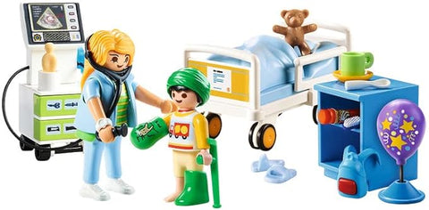 Playmobil® Children's Hospital Room-Fire. Police & Hospital,Games & Toys,Gifts For 3-5 Years Old,Imaginative Play,Playmobil,Primary Games & Toys,Small World-Learning SPACE