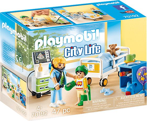 Playmobil® Children's Hospital Room-Fire. Police & Hospital, Games & Toys, Gifts For 3-5 Years Old, Imaginative Play, Playmobil, Primary Games & Toys, Small World-Learning SPACE