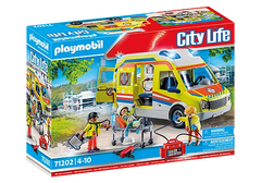 Playmobil® City Life Ambulance with Lights and Sound-Fire. Police & Hospital,Games & Toys,Gifts for 5-7 Years Old,Imaginative Play,Playmobil,Primary Games & Toys,Small World-Learning SPACE