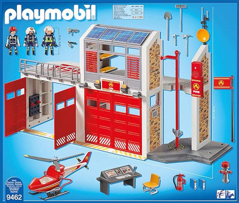 Playmobil® Fire Station-Cars & Transport,Fire. Police & Hospital,Games & Toys,Gifts For 3-5 Years Old,Imaginative Play,Playmobil,Primary Games & Toys,Small World-Learning SPACE