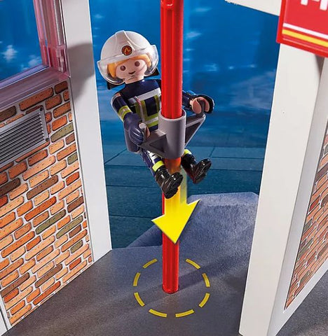 Playmobil® Fire Station-Cars & Transport,Fire. Police & Hospital,Games & Toys,Gifts For 3-5 Years Old,Imaginative Play,Playmobil,Primary Games & Toys,Small World-Learning SPACE