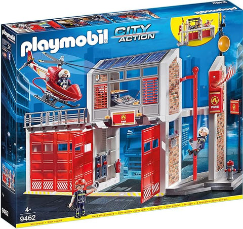 Playmobil® Fire Station-Cars & Transport,Fire. Police & Hospital,Games & Toys,Gifts For 3-5 Years Old,Imaginative Play,Playmobil,Primary Games & Toys,Small World-Learning SPACE
