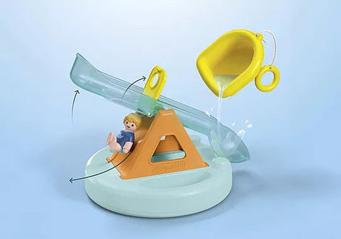 Playmobil® JUNIOR AQUA: Water Seesaw with Boat-Baby Bath. Water & Sand Toys, Gifts for 5-7 Years Old, Imaginative Play, Playmobil, Primary Games & Toys, Small World-Learning SPACE