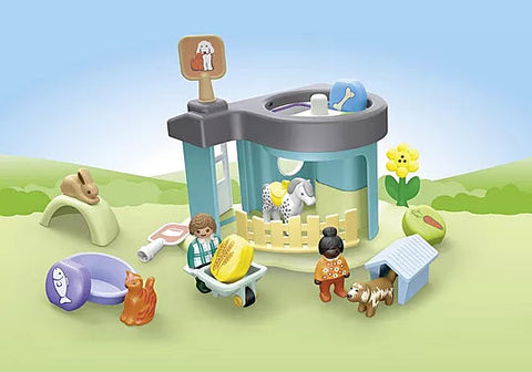 Playmobil® JUNIOR: Animal Home with Treat Dispenser-Animals,Farms & Construction,Games & Toys,Gifts for 5-7 Years Old,Imaginative Play,Playmobil,Primary Games & Toys,Small World-Learning SPACE