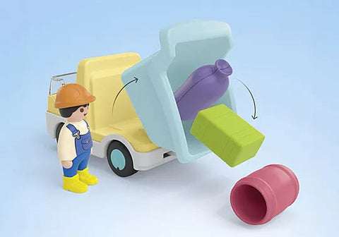 Playmobil® JUNIOR: Construction Truck with Garage-Engineering & Construction, Gifts for 5-7 Years Old, Imaginative Play, Playmobil, Primary Games & Toys, Small World-Learning SPACE