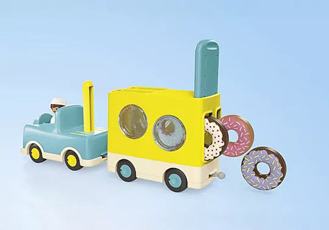 Playmobil® JUNIOR: Crazy Donut Truck with Stacking and Sorting Feature-Cars & Transport, Gifts for 5-7 Years Old, Imaginative Play, Playmobil, Primary Games & Toys, Small World-Learning SPACE