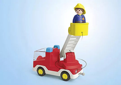 Playmobil® JUNIOR: Ladder Unit Fire Truck-Fire. Police & Hospital,Games & Toys,Gifts for 5-7 Years Old,Imaginative Play,Playmobil,Primary Games & Toys,Small World-Learning SPACE
