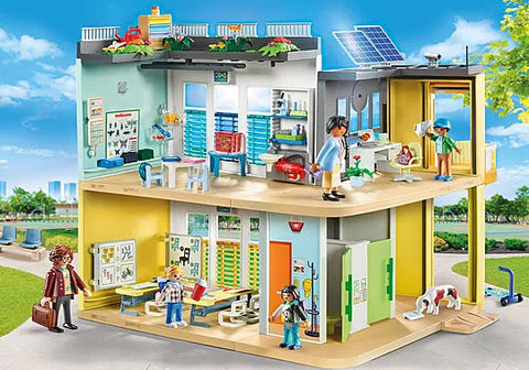 Playmobil® Large School-Games & Toys,Gifts for 5-7 Years Old,Imaginative Play,Playmobil,Primary Games & Toys,Small World-Learning SPACE