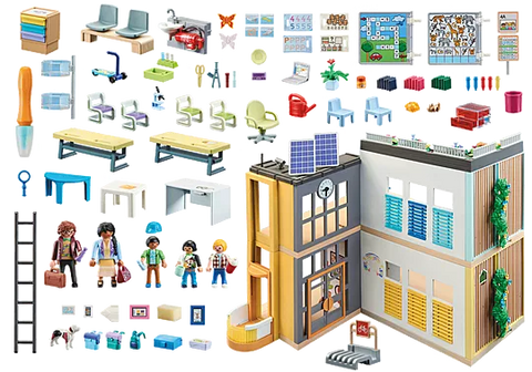 Playmobil® Large School-Games & Toys,Gifts for 5-7 Years Old,Imaginative Play,Playmobil,Primary Games & Toys,Small World-Learning SPACE