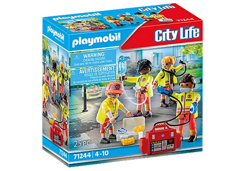 Playmobil® Medical Team-Fire. Police & Hospital,Games & Toys,Gifts for 5-7 Years Old,Imaginative Play,Playmobil,Primary Games & Toys,Small World-Learning SPACE