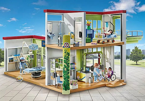 Playmobil® Modern Hospital-Fire. Police & Hospital,Games & Toys,Gifts for 5-7 Years Old,Imaginative Play,Playmobil,Primary Games & Toys,Small World-Learning SPACE