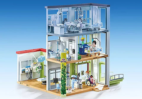 Playmobil® Modern Hospital-Fire. Police & Hospital,Games & Toys,Gifts for 5-7 Years Old,Imaginative Play,Playmobil,Primary Games & Toys,Small World-Learning SPACE