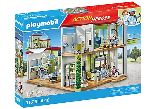 Playmobil® Modern Hospital-Fire. Police & Hospital,Games & Toys,Gifts for 5-7 Years Old,Imaginative Play,Playmobil,Primary Games & Toys,Small World-Learning SPACE
