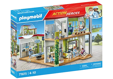 Playmobil® Modern Hospital-Fire. Police & Hospital,Games & Toys,Gifts for 5-7 Years Old,Imaginative Play,Playmobil,Primary Games & Toys,Small World-Learning SPACE