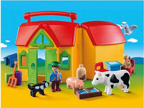 Playmobil® My Take Along Farm-Early years Games & Toys, Farms & Construction, Games & Toys, Gifts For 1 Year Olds, Gifts For 3-5 Years Old, Imaginative Play, Playmobil, Primary Games & Toys, Small World-Learning SPACE