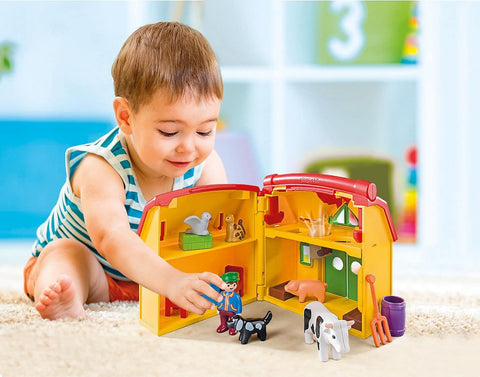 Playmobil® My Take Along Farm-Early years Games & Toys, Farms & Construction, Games & Toys, Gifts For 1 Year Olds, Gifts For 3-5 Years Old, Imaginative Play, Playmobil, Primary Games & Toys, Small World-Learning SPACE