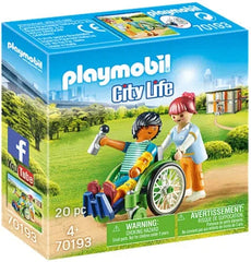 Playmobil® Patient In Wheelchair-Early years Games & Toys, Fire. Police & Hospital, Games & Toys, Gifts For 3-5 Years Old, Imaginative Play, Playmobil, Primary Games & Toys, Small World, Stock-Learning SPACE