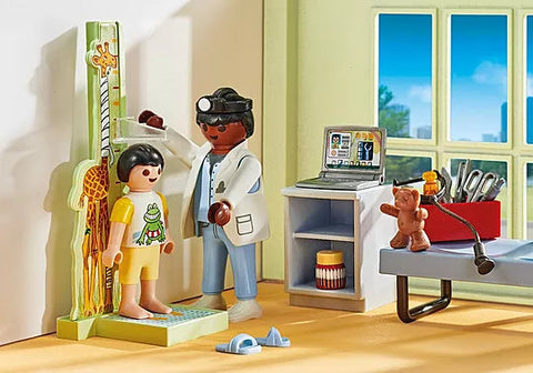 Playmobil® Pediatrician with Teddy Bear-Fire. Police & Hospital,Games & Toys,Gifts for 5-7 Years Old,Imaginative Play,Playmobil,Primary Games & Toys,Small World-Learning SPACE