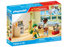 Playmobil® Pediatrician with Teddy Bear-Fire. Police & Hospital,Games & Toys,Gifts for 5-7 Years Old,Imaginative Play,Playmobil,Primary Games & Toys,Small World-Learning SPACE