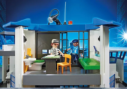 Playmobil® Police Headquarters with Prison-Fire. Police & Hospital,Games & Toys,Gifts for 5-7 Years Old,Imaginative Play,Playmobil,Primary Games & Toys,Small World-Learning SPACE