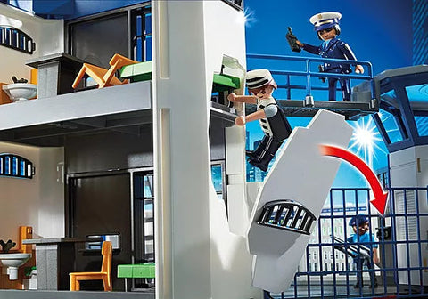 Playmobil® Police Headquarters with Prison-Fire. Police & Hospital,Games & Toys,Gifts for 5-7 Years Old,Imaginative Play,Playmobil,Primary Games & Toys,Small World-Learning SPACE