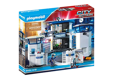 Playmobil® Police Headquarters with Prison-Fire. Police & Hospital,Games & Toys,Gifts for 5-7 Years Old,Imaginative Play,Playmobil,Primary Games & Toys,Small World-Learning SPACE