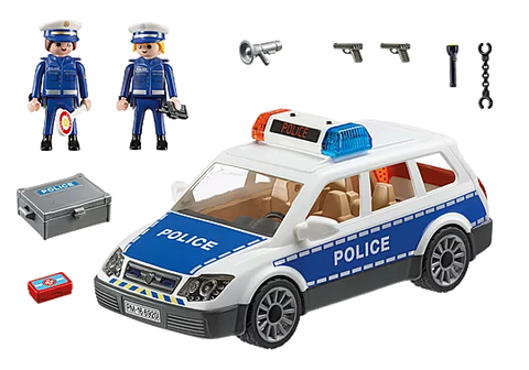 Playmobil® Squad Car with Lights and Sound-Cars & Transport,Fire. Police & Hospital,Games & Toys,Gifts for 5-7 Years Old,Imaginative Play,Playmobil,Primary Games & Toys,Small World-Learning SPACE