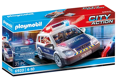 Playmobil® Squad Car with Lights and Sound-Cars & Transport,Fire. Police & Hospital,Games & Toys,Gifts for 5-7 Years Old,Imaginative Play,Playmobil,Primary Games & Toys,Small World-Learning SPACE