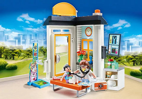 Playmobil® Starter Pack Paediatrician-Fire. Police & Hospital,Games & Toys,Gifts for 5-7 Years Old,Imaginative Play,Playmobil,Primary Games & Toys,Small World-Learning SPACE
