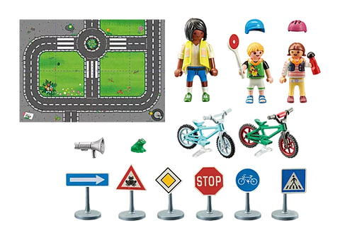 Playmobil® Traffic Education-Cars & Transport,Games & Toys,Gifts for 5-7 Years Old,Imaginative Play,Playmobil,Primary Games & Toys,Small World-Learning SPACE
