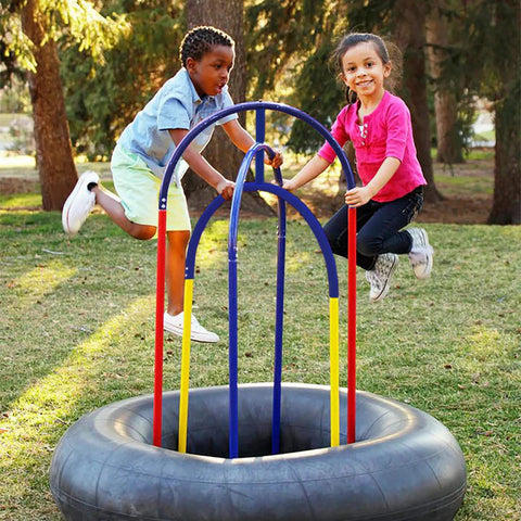 Playzone Fit Junior Jumper 4.5ft-ADD/ADHD,Additional Need,AllSensory,Bounce & Spin,Calming & Anxiety,Exercise,Gross Motor and Balance Skills,Movement Breaks,Neuro Diversity,Playground Equipment,Sensory Seeking,Stock,Trampolines-Learning SPACE