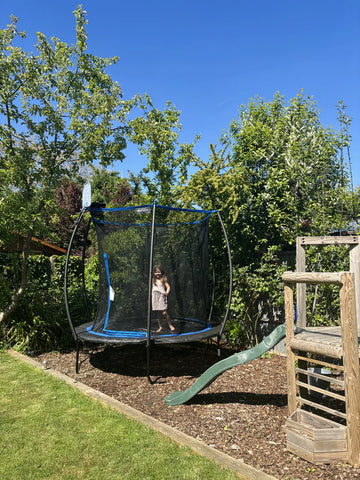 Plum® 10ft Deluxe Springsafe Trampoline And Enclosure-Dropship,Teen & Adult Trampolines,Trampoline,Trampolines-Learning SPACE