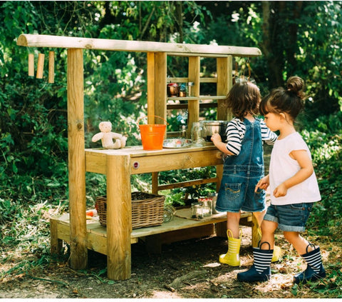 Plum® Discovery Mud Pie Kitchen-Arts & Crafts,Calmer Classrooms,Early Arts & Crafts,Eco Friendly,Forest School & Outdoor Garden Equipment,Imaginative Play,Kitchens & Shops & School,Mud Kitchen,Outdoor Sand & Water Play,Playground Equipment,Plum Play,Primary Arts & Crafts,Sensory Garden,Stock,Wooden Toys-Learning SPACE