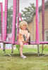 Plum® Pink Junior Trampoline and Enclosure – 4ft-Bounce,Featured,Plum Play,Plum Products Ltd,Trampolines-Learning SPACE