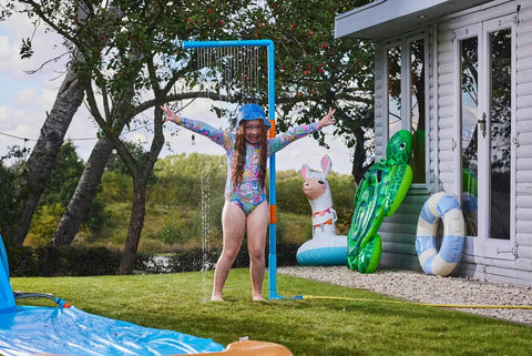 Plum® Water Park Rain Wall: Splashy Fun for Kids-Garden Game,Outdoor Play,Outdoor Sand & Water Play,Paddling Pools,Plum Products Ltd,Summer,Swimming Pools,Water & Sand Toys-Learning SPACE