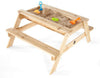 Plum® Wooden Sand & Picnic Table [Natural]-Children's Wooden Seating,Eco Friendly,Messy Play,Outdoor Furniture,Outdoor Sand & Water Play,Outdoor Seating,Picnic Table,Plum Play,Sand,Sand Pit,Seating,Stock,Table,Toddler Seating,Wooden Table-Learning SPACE