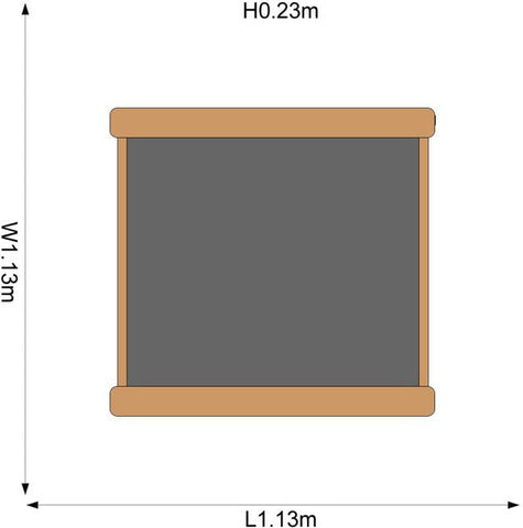 Plum® Wooden Square Sand Pit [Natural]-Eco Friendly,Outdoor Sand & Water Play,Outdoor Sand Pits,Plum Play,S.T.E.M,Sand,Science Activities,Stock-Learning SPACE