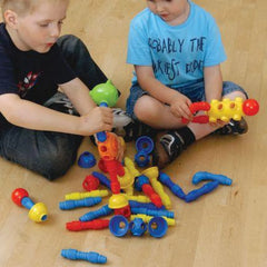 Popoids Standard Set- 70-Piece Bendy Building Set-Art Pack,Arts & Crafts,Building Blocks,Early Arts & Crafts,Engineering & Construction,Fidget,Fine Motor Skills,Games & Toys,Imaginative Play,Primary Arts & Crafts,S.T.E.M-Learning SPACE