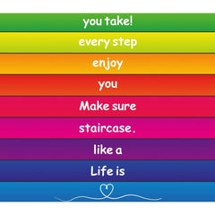 Positive Steps - Motivational Saying Sensory Path-bespoke,Calmer Classrooms,Classroom Displays,Helps With,Movement Breaks,Sensory Flooring,Sensory Paths,swym-disabled-addtocart-with-text,swym-hide-addtocart,swym-hide-productprice-Learning SPACE